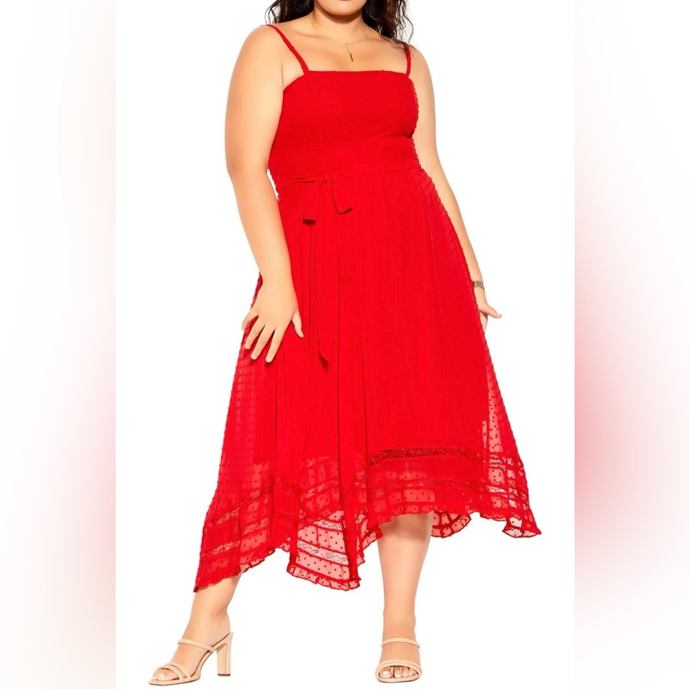 City Chic Flirty Midi dress L/20